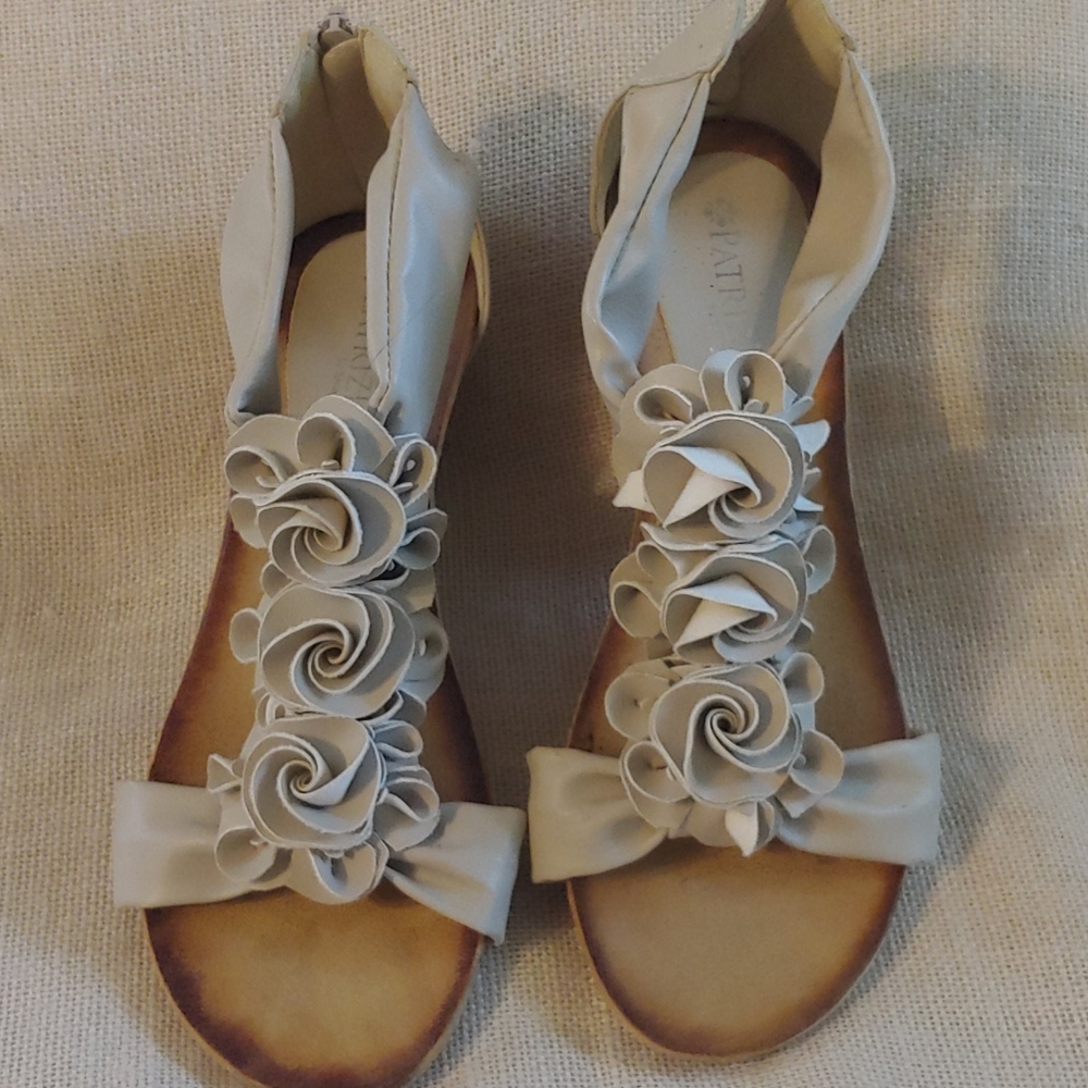 Patrizia Flower Strap Wedge Sandal